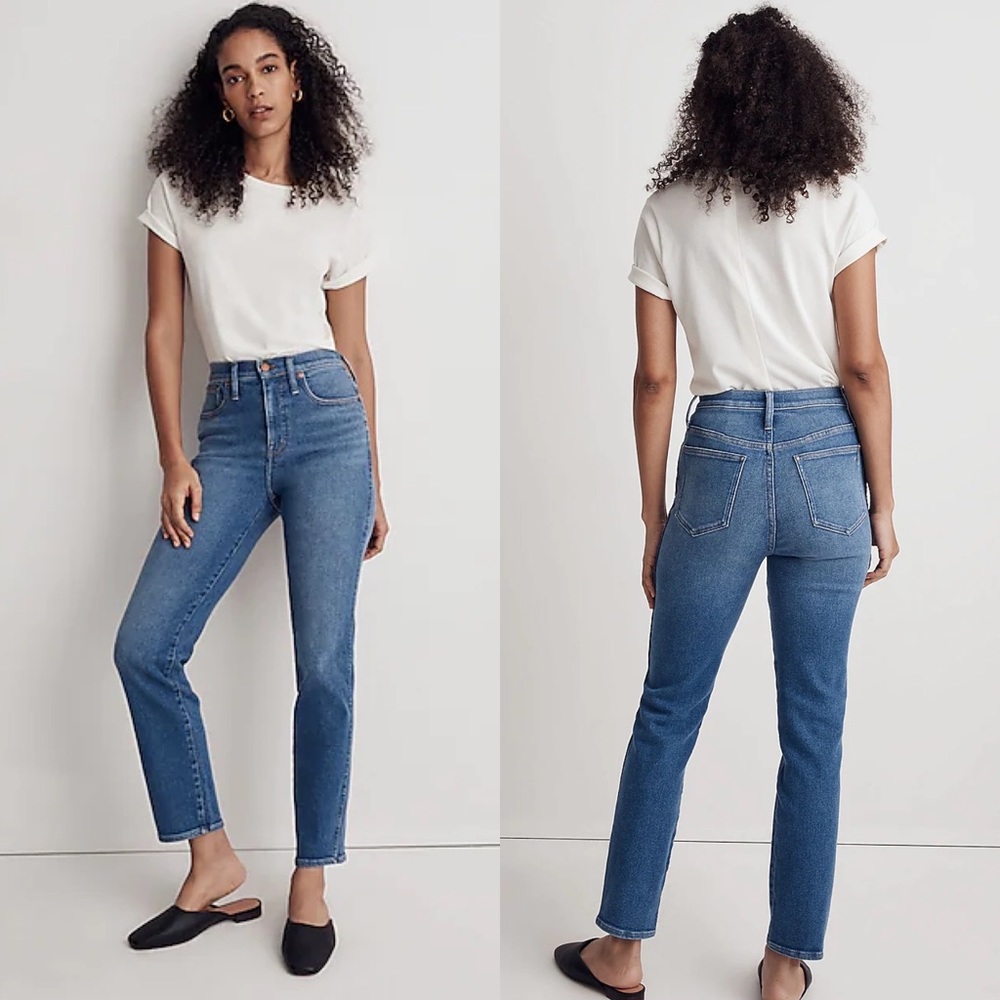 Madewell Stovepipe Jeans in Leaside Wash size 27 NWT (flawed)
